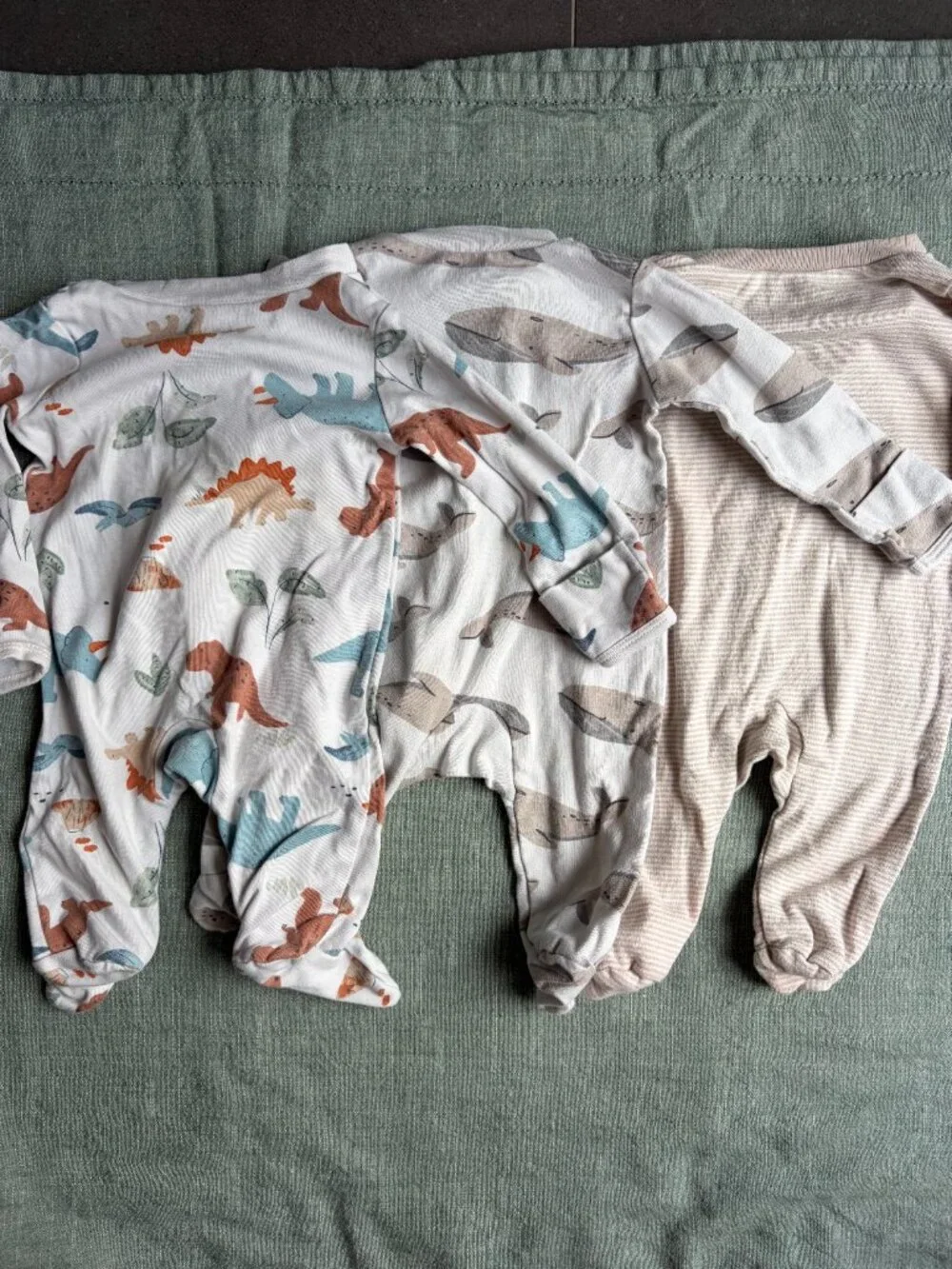 3-Piece Cute Baby Footie Pajamas Bundle 3m